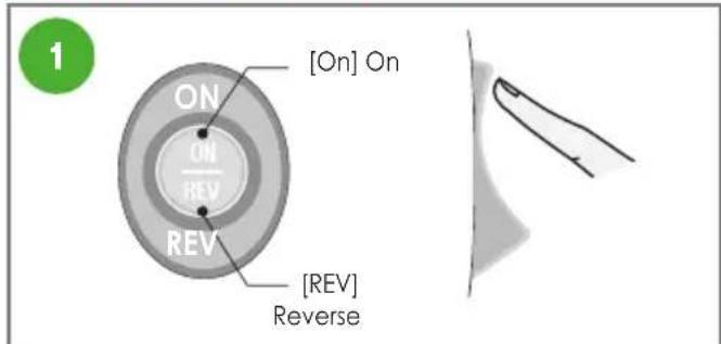 OMEGA VRT350 - ON/REV BUTTON - 1