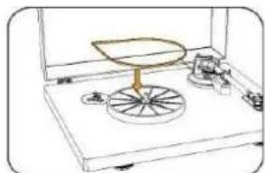 Soundmaster PL711 - MONTAZ KRYTU, REMENU A TALİRE - 2