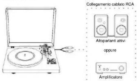 Soundmaster PL711 - COLLEGAMENTO A UNITÀ ESTERNE CON CAVO AUDIO CHINCH - 1