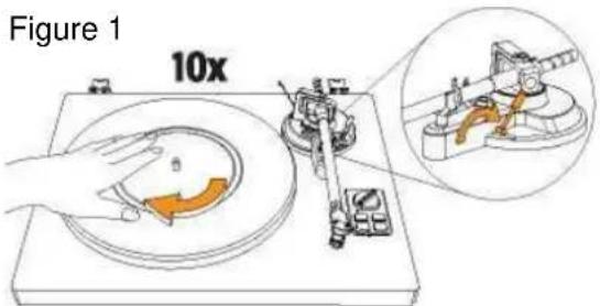 Soundmaster PL711 - Installation du couvercle, de la courroie et du plateau - 4