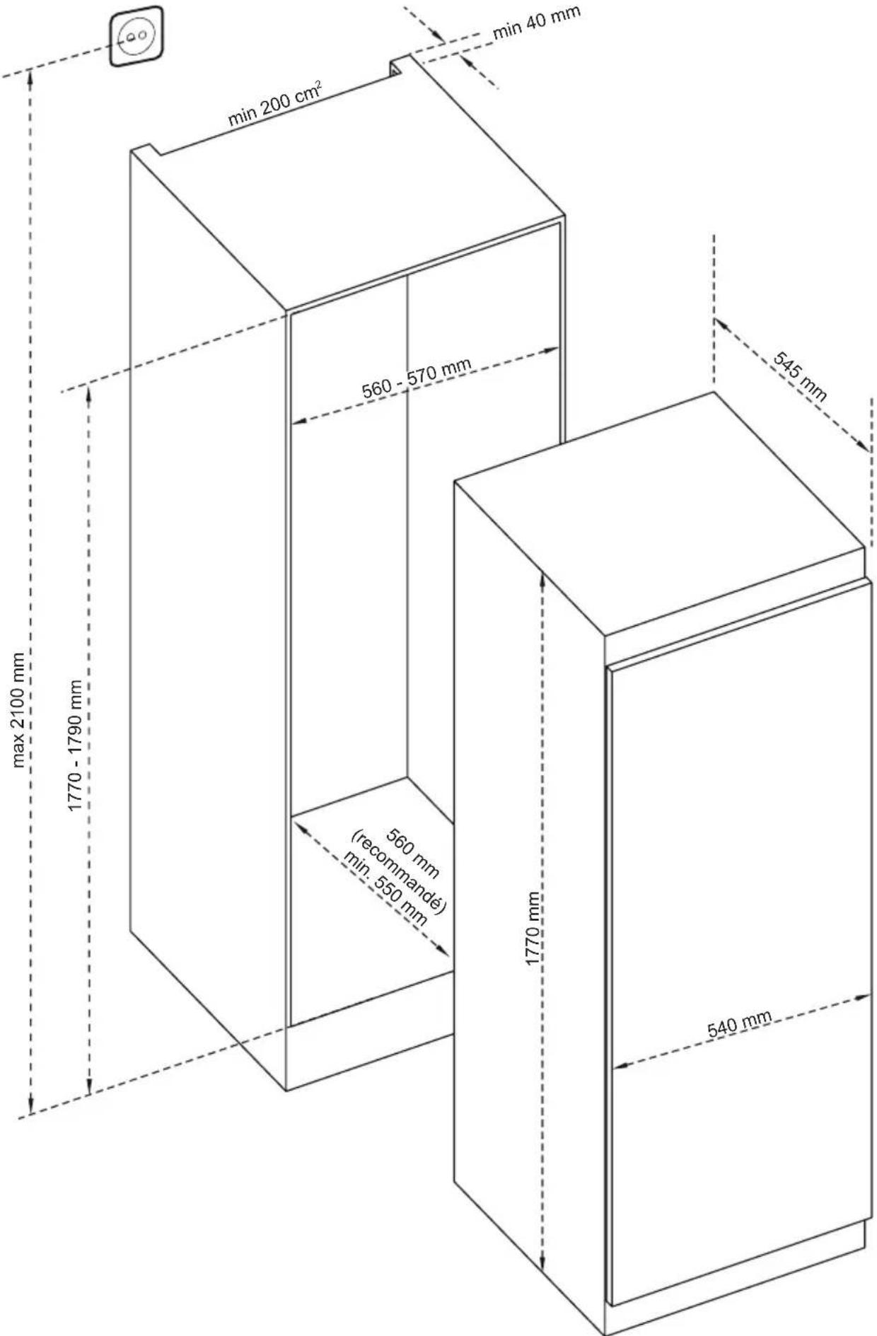 BLAUPUNKT 5FS310SE0 - Dimensions - 1
