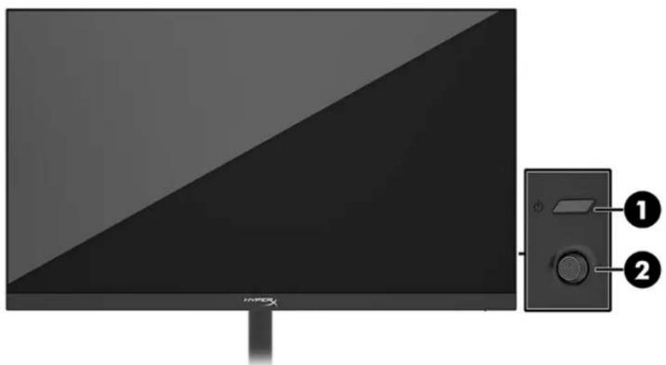 HYPERX Armada 27 QHD - モニタ一の電源投入 - 1