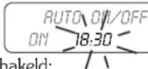 ASTORIA Gloria SAE - Het UITSCHAKELEN programmeren - 1