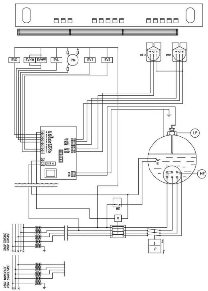 NUOVA SIMONELLI Appia 2 Group - IMPIANTO ELETTRICO /ELECTRIC SYSTEM /INSTALLATION ELECTRIQUE /ALEKTRISCHE ANLAGE /INSTALACIÓN ELÉCTRICA Appia V 2 GR. - 1