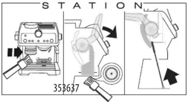 DELONGHI La Specialista Prestigio EC9355.BM - Limpeza da "Smart tamping station" - 1