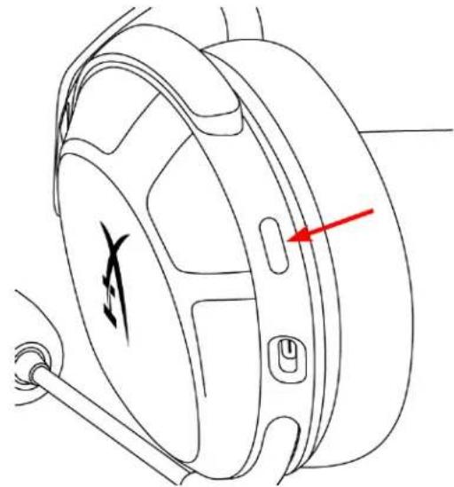 HYPERX Cloud Stinger 2 - Conexión manual del headset y del adaptor inalámbrico - 1