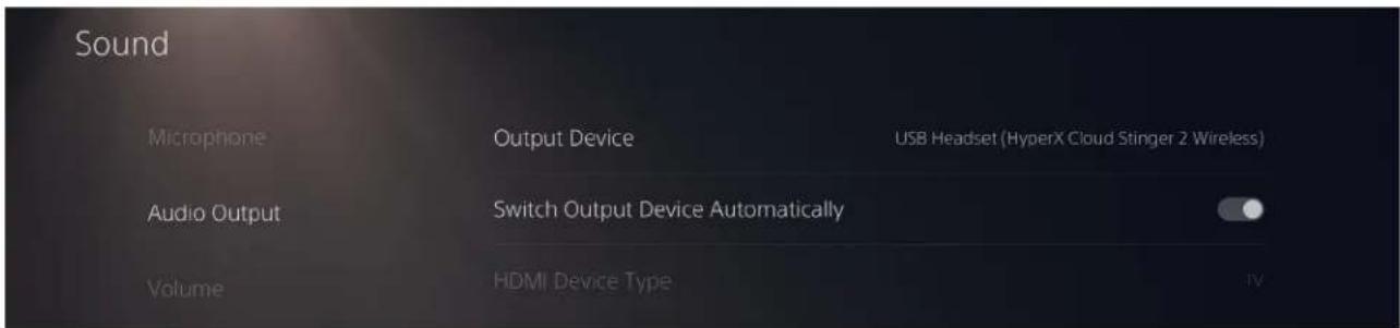 HYPERX Cloud Stinger 2 - Konfigurowanie na konsoli PlayStation 5 - 3