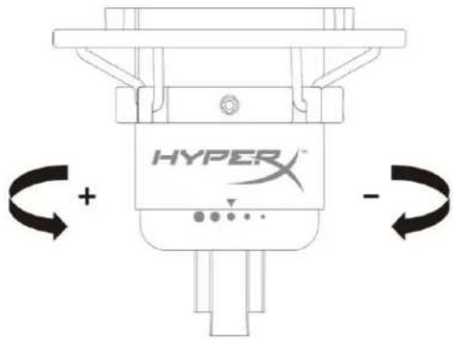 HYPERX Cloud Alpha Wireless - Anpassen der Verstärkungsregelung - 1