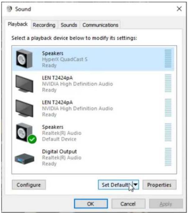 HYPERX Cloud Alpha Wireless - Selecciona Panel de control de sonido - 2