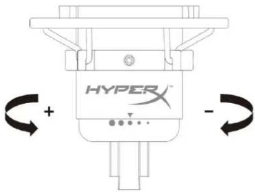 HYPERX Cloud Alpha Wireless - Regulacja wzmocnienia - 1