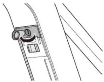 SHIMANO ECE60002 - Ouvrez le capuchon du trou de la serrure. - 1