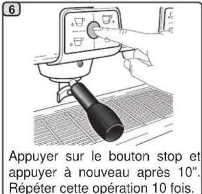 La Cimbali M24 - Nettoyage des groupes - intervention à effectuer au terme de la journée de travail sur tous les groupes - 6