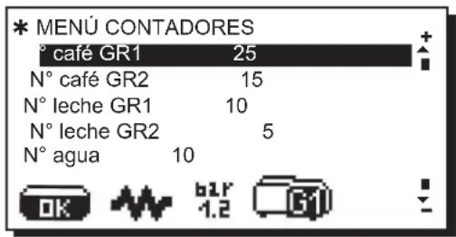 La Cimbali S39 Dolcevita - Visualización y reset contadores - 1