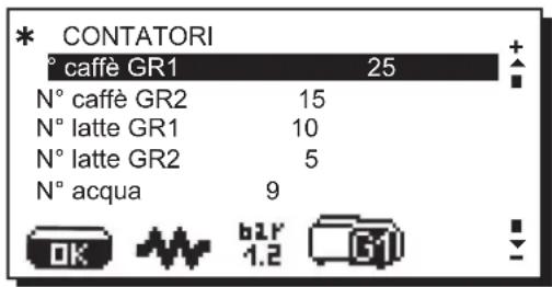 La Cimbali S39 Dolcevita - Visualizzazione ed azzeramento contatori - 1