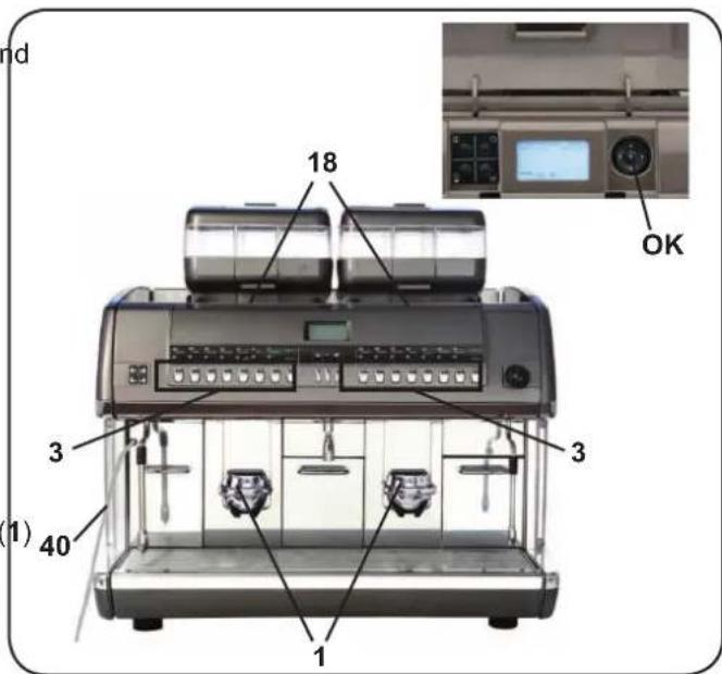 La Cimbali S39 Dolcevita - Abgabe von Pulverkaffe Cappuccino bei Maschinen ohne automatischen Dosierer - 1