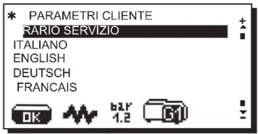 La Cimbali S39 Dolcevita - Menu orario servizio - 1