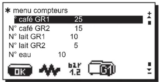 La Cimbali S39 Dolcevita - Affiche et la mise à zéro des compteurs - 1