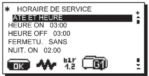 La Cimbali S39 Dolcevita - Menu horaire de service - 3