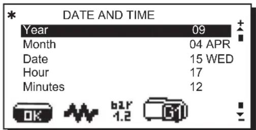 La Cimbali S39 Dolcevita - Service time menu - 3