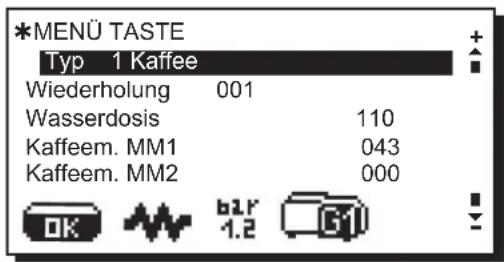La Cimbali S39 Dolcevita - Menu Taste-Wahl Kaffee - 1