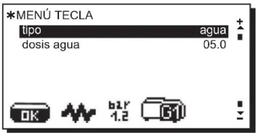 La Cimbali S39 Dolcevita - Menu tecla - SeLECTIONAgua Caliente - 1