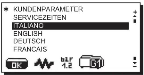 La Cimbali S39 Dolcevita - Sprachwahl - 1