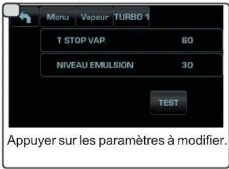 La Cimbali M100 - Changer l'heure selon ses exigences et confirmer avec l'icône OK - 4