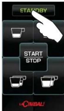 La Cimbali M100 - Switching off the boiler (only on "HD / GT" machines) - 4