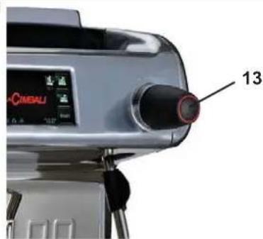 La Cimbali M100 - Dispensing with the Turbosteam selector (13) - 2
