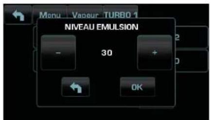 La Cimbali M100 - Changer l'heure selon ses exigences et confirmer avec l'icône OK - 6