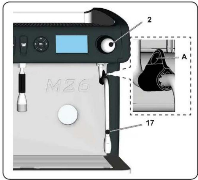 La Cimbali M26 - Cleaning of steam dispensing pipes - 1