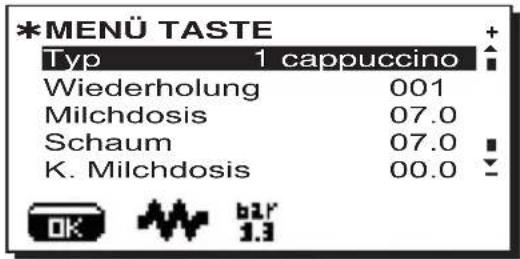 La Cimbali S39 TE - Menu Taste-Wahl Cappuccino - 1