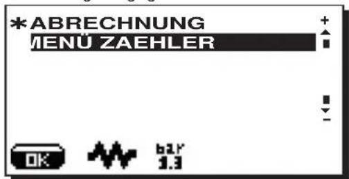 La Cimbali S39 TE - Datenmenu: ABRECHNUNG - 2