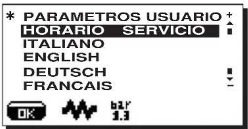 La Cimbali S39 TE - Menu Parametros clientes - 1