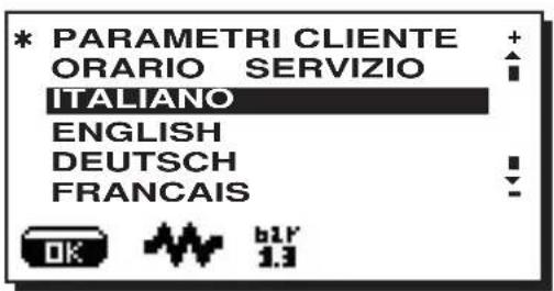La Cimbali S39 TE - Selezione lingua - 1