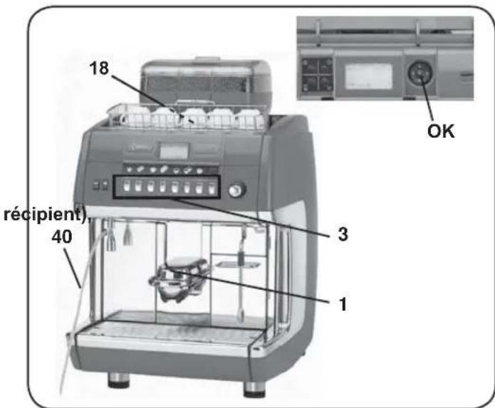 La Cimbali S39 TE - Débit du cappuccino avec du café en poudre pour machines sans doseur automatique - 1