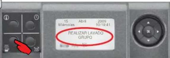 La Cimbali S39 TE - Lavado grupo con pastilla detergente - 6