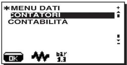 La Cimbali S39 TE - Menu DATI: CONTATORI - 1