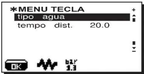 La Cimbali S39 TE - Menu tecla - Selecção Água Quente - 1