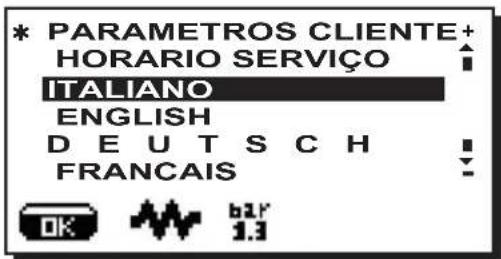 La Cimbali S39 TE - Selecao da lingua - 1