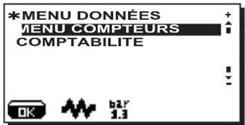 La Cimbali S39 TE - Menu donnees: compteurs - 1