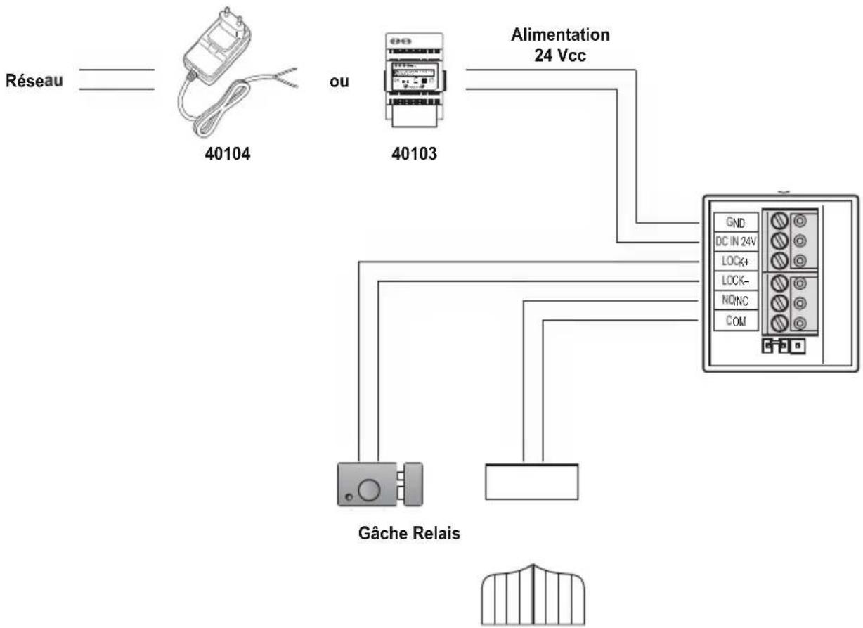 Vimar ELVOX K40965 - Description du bornier de connexion - 1
