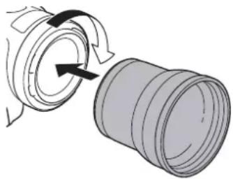 CANON XA60 - Acoplamento de un convertidor de teleobjetivo a la CAMERA - 1