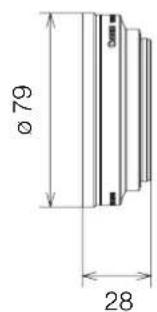 CANON XA75 - Dimensiones detalladas de WA-H58 - 2