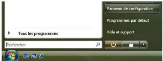 Tous les programmes Rechercher Panneau de configuration Programmes par défaut Aide et support