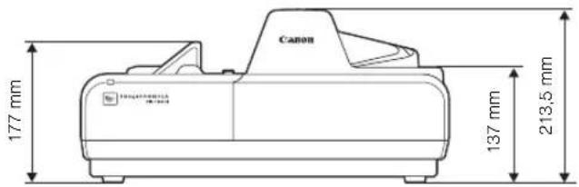 Canon 177 mm 137 mm 213,5 mm