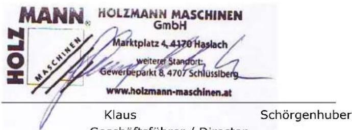 Holzmann SB 4115N - HINWEIS - 1