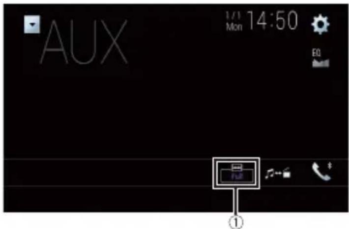 PIONEER AVICZ1000DAB - Changement du mode écran large - 1