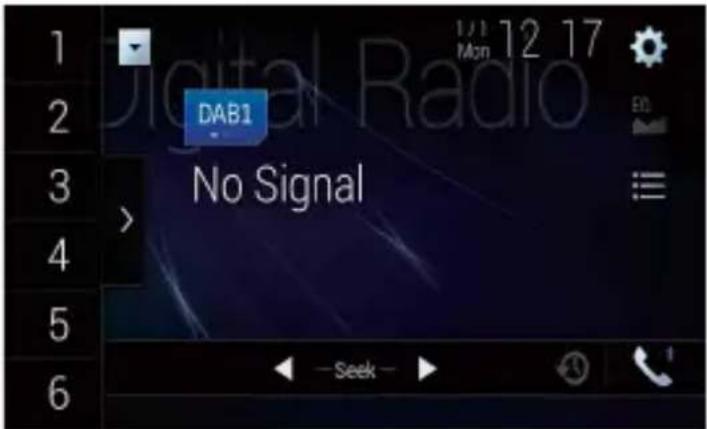 PIONEER AVICZ1000DAB - Écran de la fonction radio numérique - 1