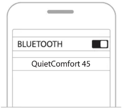 BOSE QuietComfort SE - Connexion VIA le MENU bluetooth de votre périphérique MOBILE - 2